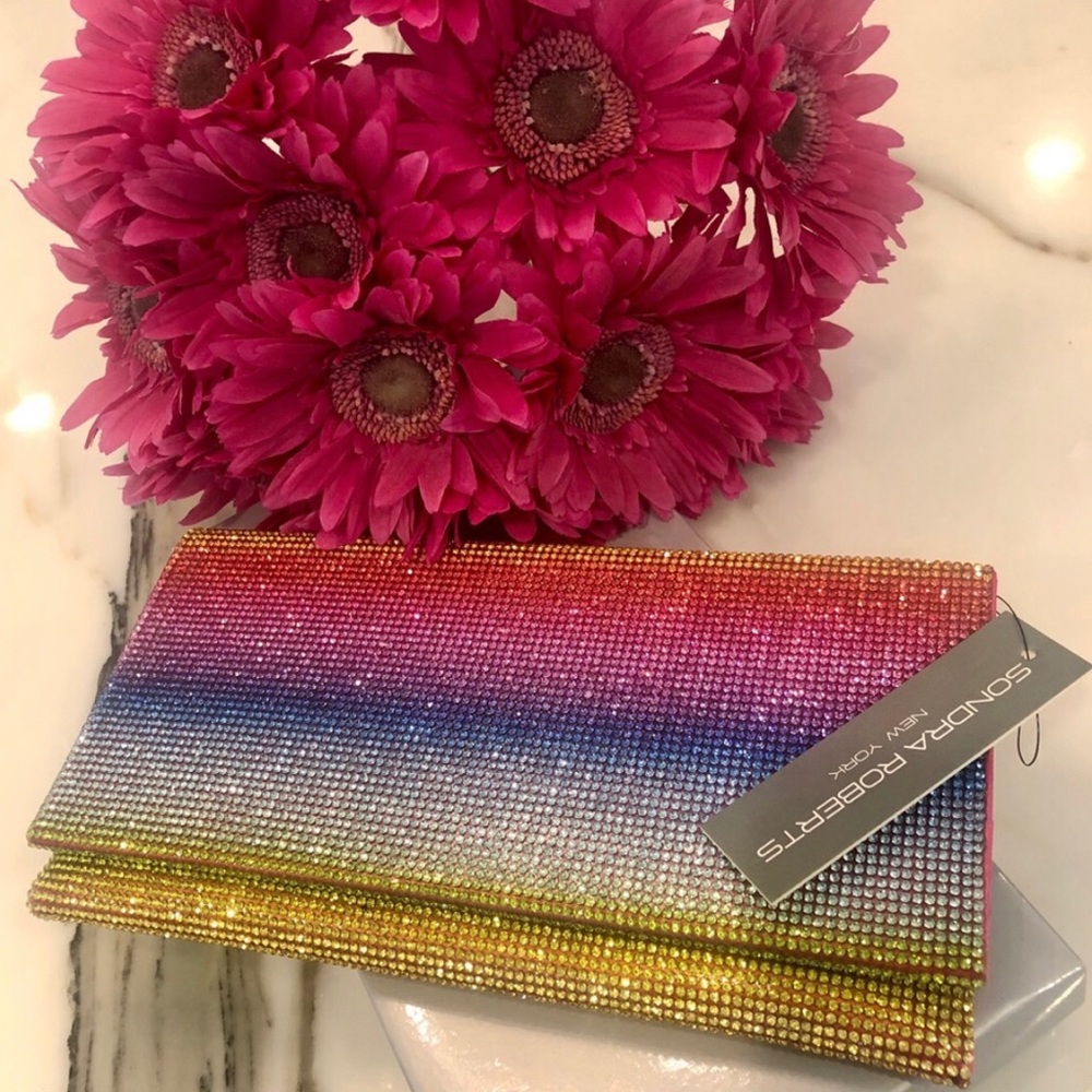 Exquisite Colorful Crystal Clutch-NWT-Boutique
